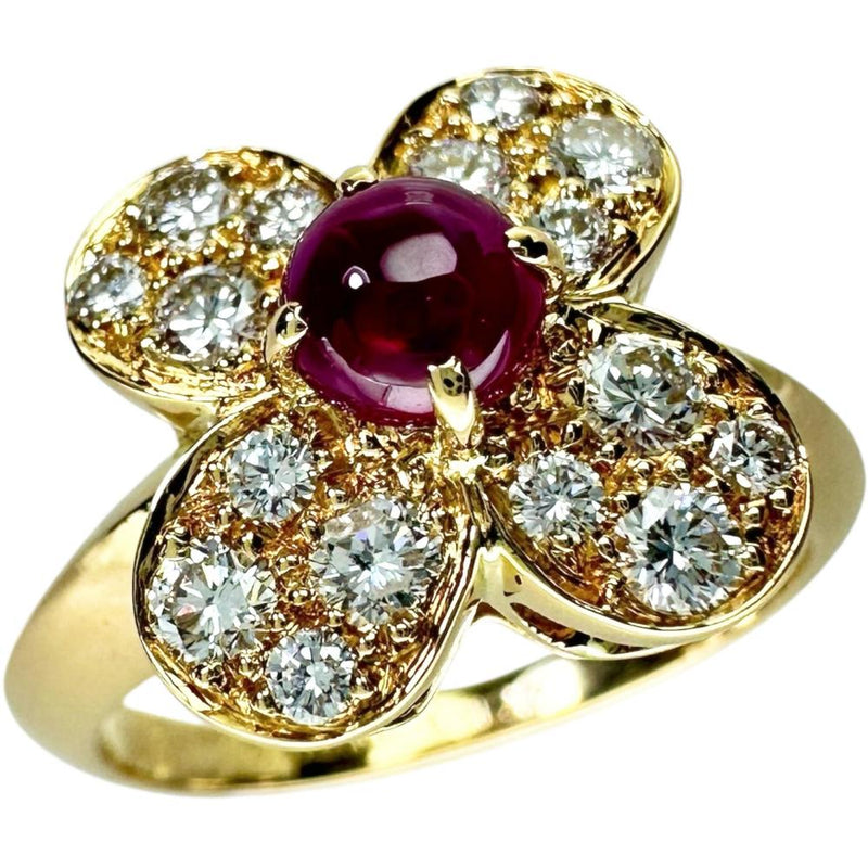 10号【Van Cleef & Arpels/ヴァンクリーフ＆アーペル】 トレフル カボションルビー 0.43ct ダイヤモンド 0.43ct リング・指輪 K18ゴールド 18金 5.1g レディース
【中古】【真子質店】【BL】




【DMaTMa】