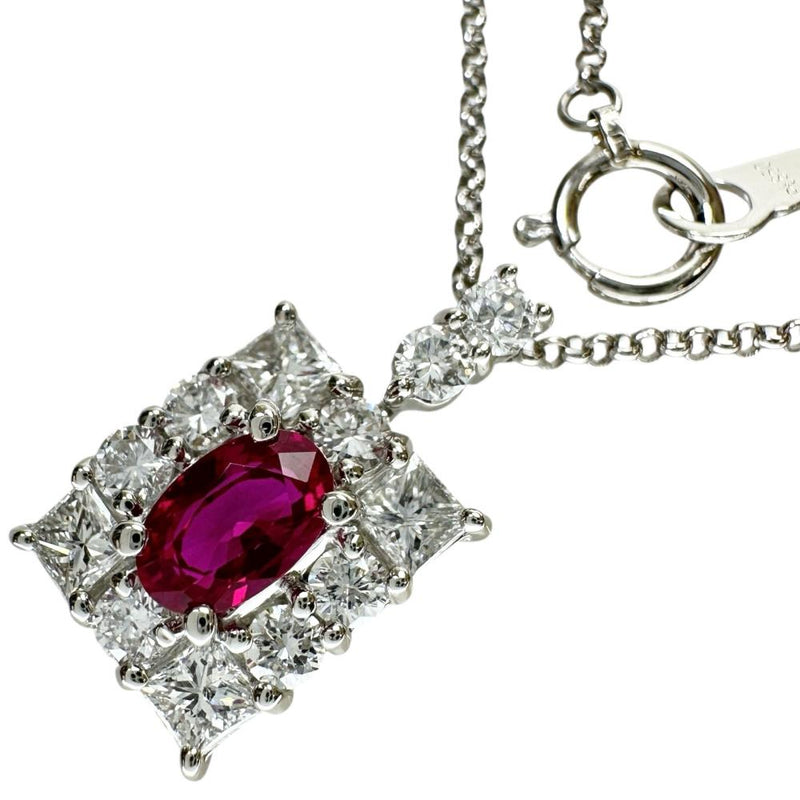 ビルマ産ルビー 0.72ct ダイヤモンド 0.85ct ネックレス Pt900プラチナ/Pt850プラチナ 5.1g 41cm レディース
【中古】【真子質店】【NN】




【IYSD】