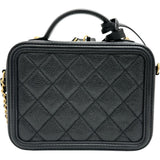 【CHANEL/シャネル】 フィリグリー バニティバッグ A93342 2WAYショルダーバッグ ハンドバッグ 27番（2019年頃） キャビアスキン ブラックレザー/ゴールド金具 レディース【中古】【真子質店】【BL】




【MaMaDD】