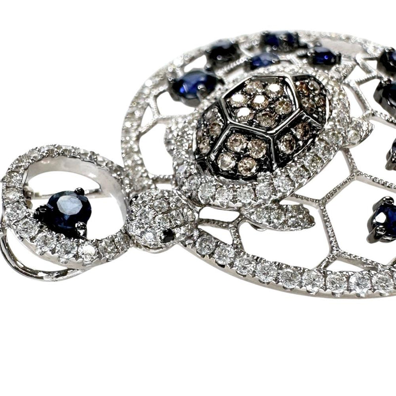 亀モチーフ サファイア 0.88ct ダイヤモンド 0.01/0.96ct ネックレス K18WGホワイトゴールド 18金 8.1g 45cm レディース
【中古】【真子質店】【NN】




【IDSY】