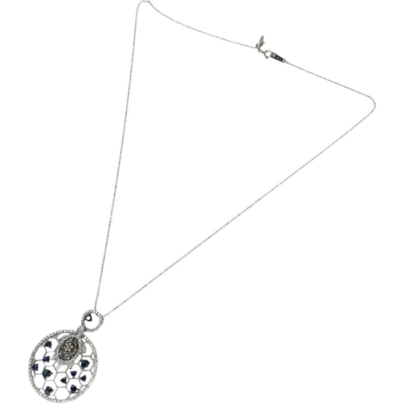 亀モチーフ サファイア 0.88ct ダイヤモンド 0.01/0.96ct ネックレス K18WGホワイトゴールド 18金 8.1g 45cm レディース
【中古】【真子質店】【NN】




【IDSY】