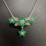 エメラルド 計0.62ct ダイヤモンド 計0.13ct ネックレス K18WGホワイトゴールド 18金 3.1g 39cm レディース
【中古】【真子質店】【NN】




【YDS】