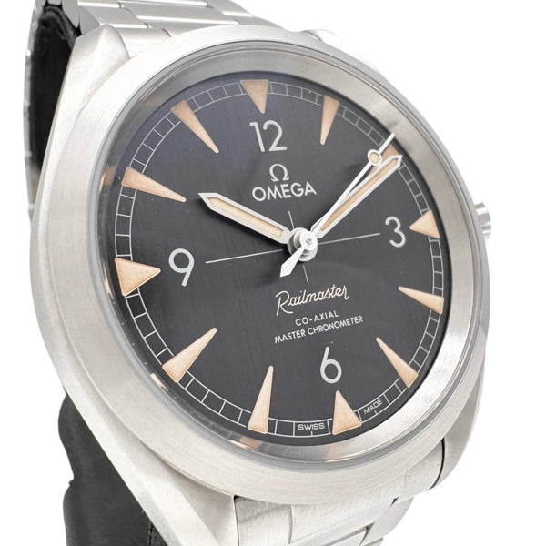 【OMEGA/オメガ】 レイルマスター 220.10.40.20.01.001 腕時計 ステンレススチール 自動巻き/オートマ ブラック文字盤/シルバーベルト メンズ
【中古】【真子質店】【BL】




【MaYTx】