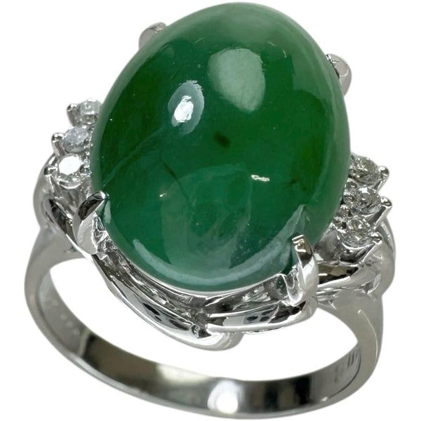 11号 ヒスイ 7.78ct ダイヤモンド 0.08ct リング・指輪 Pt900プラチナ 6.9g レディース
【中古】【真子質店】【NN】




【DSMo】