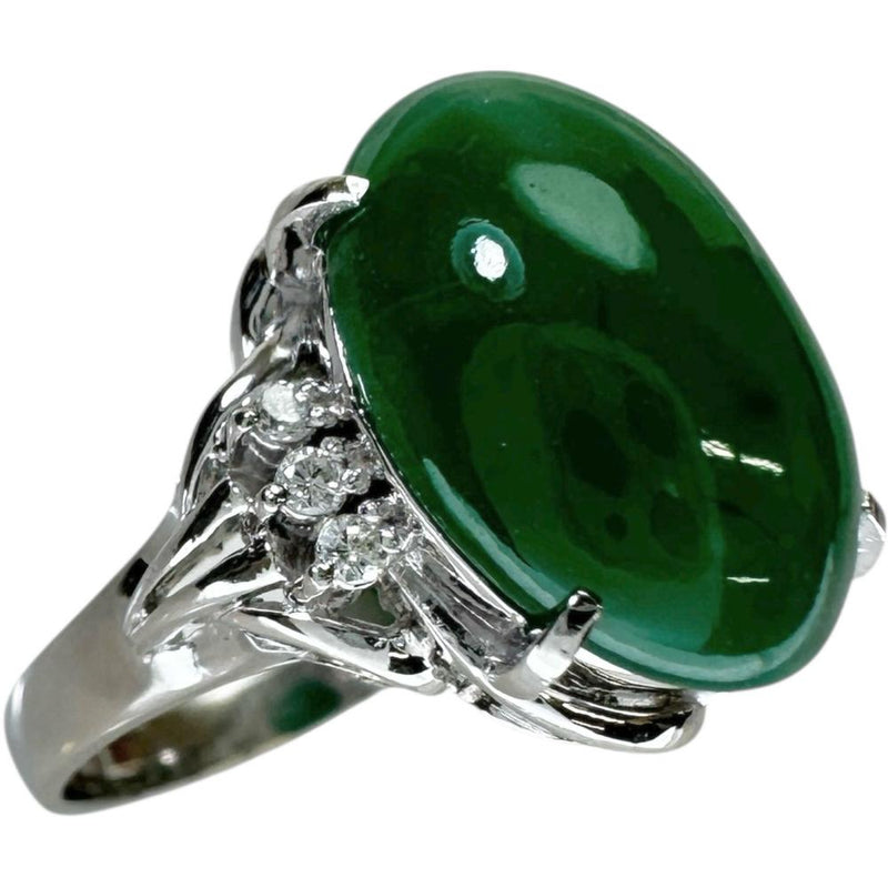 11号 ヒスイ 7.78ct ダイヤモンド 0.08ct リング・指輪 Pt900プラチナ 6.9g レディース
【中古】【真子質店】【NN】




【DSMo】