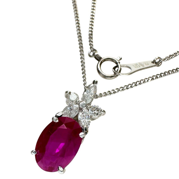 ビルマ産ルビー 2.012ct ダイヤモンド 0.27ct ネックレス Pt850プラチナ/Pt900プラチナ 4.0g 40cm レディース
【中古】【真子質店】【NN】




【TxSx】