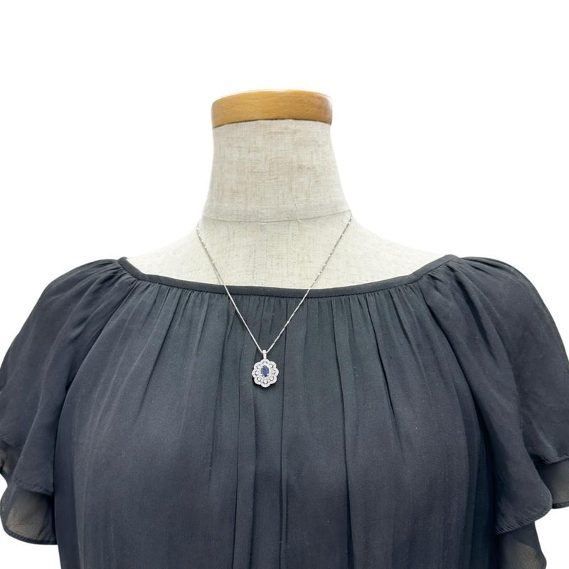 サファイア 1.137ct ダイヤモンド 0.95ct ネックレス Pt850プラチナ/Pt900プラチナ 7.2g 46cm レディース
【中古】【真子質店】【NN】




【ITIx】