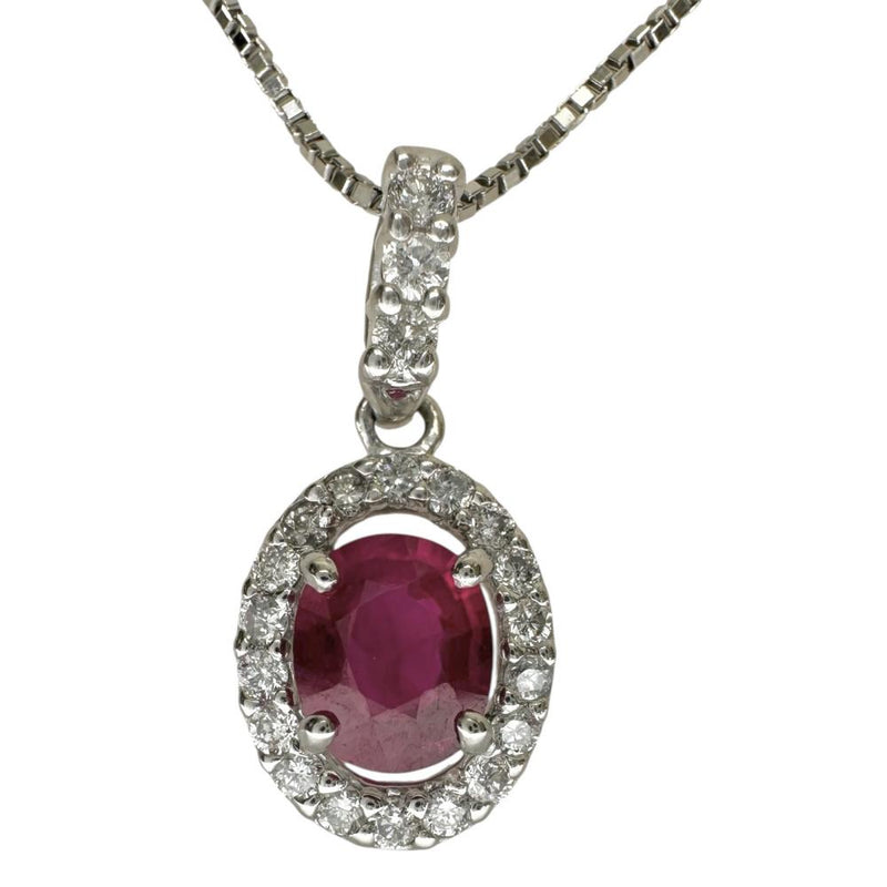 ルビー 0.59ct ダイヤモンド 0.19ct ネックレス Pt850プラチナ/Pt900プラチナ 4.2g 46cm レディース
【中古】【真子質店】【NN】




【MoMiMa】