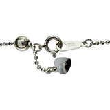 0.84ct emerald and 0.19ct diamond necklace in 18K white gold (18K gold/Pt900 platinum), 5.3g, 45cm, for women
 [Used] [Makoto Pawn Shop] [NN]




 [MiMix] 