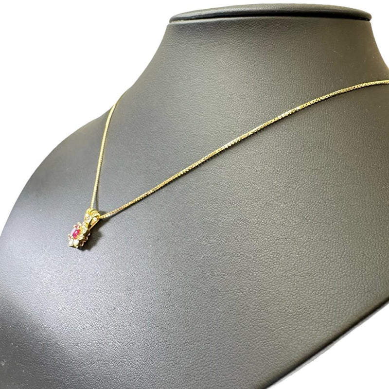 ルビー 0.601ct ダイヤモンド 0.60ct ネックレス K18ゴールド 18金 5.1g 43cm レディース
【中古】【真子質店】【NN】




【IxDMo】