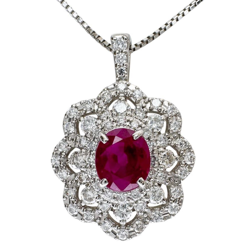 ルビー 1.370ct ダイヤモンド 1.10ct ネックレス Pt850プラチナ/Pt900プラチナ 6.9g 60cm レディース
【中古】【真子質店】【NN】




【IMiKx】