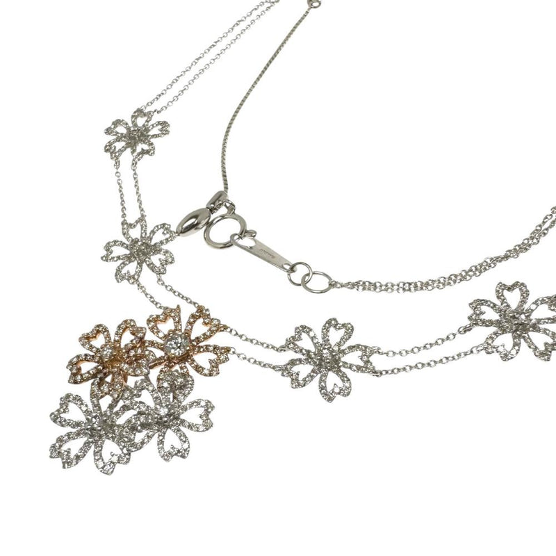 サクラモチーフ ダイヤモンド 計0.157/計1.85ct ネックレス K18WGホワイトゴールド 18金/K18PGピンクゴールド 18金 12.0g 47cm レディース
【中古】【真子質店】【NN】




【TMoMax】