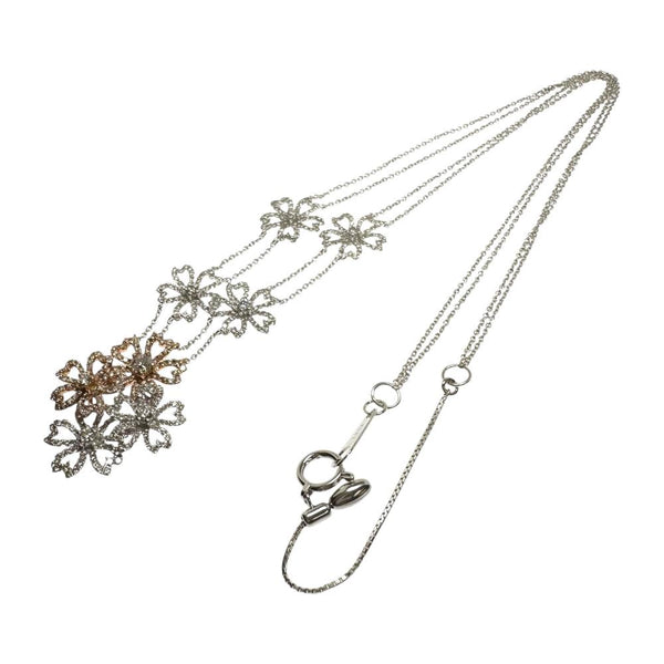 サクラモチーフ ダイヤモンド 計0.157/計1.85ct ネックレス K18WGホワイトゴールド 18金/K18PGピンクゴールド 18金 12.0g 47cm レディース
【中古】【真子質店】【NN】




【TMoMax】