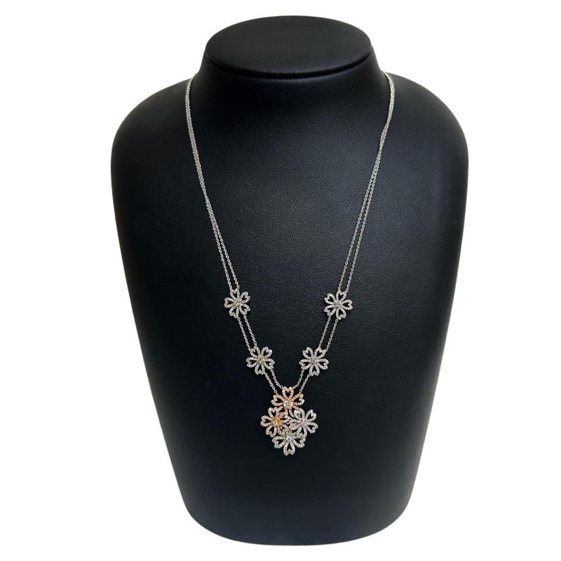 サクラモチーフ ダイヤモンド 計0.157/計1.85ct ネックレス K18WGホワイトゴールド 18金/K18PGピンクゴールド 18金 12.0g 47cm レディース
【中古】【真子質店】【NN】




【TMoMax】