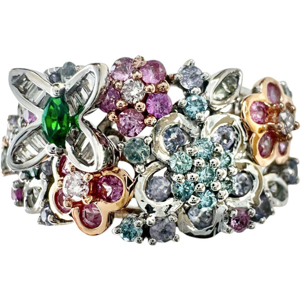 10号 グリーンガーネット 0.06ct サファイア 計0.45ct タンザナイト/ダイヤモンド 計0.23/計0.27ct リング・指輪 K18WGホワイトゴールド 18金 7.7g レディース
【中古】【真子質店】【NN】




【IMaMiY】