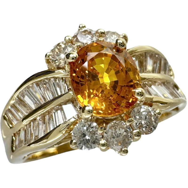 10号 ゴールデンサファイア（拡散処理なし） 1.06ct ダイヤモンド 0.75ct リング・指輪 K18ゴールド 18金 4.4g レディース
【中古】【真子質店】【NN】




【SSx】