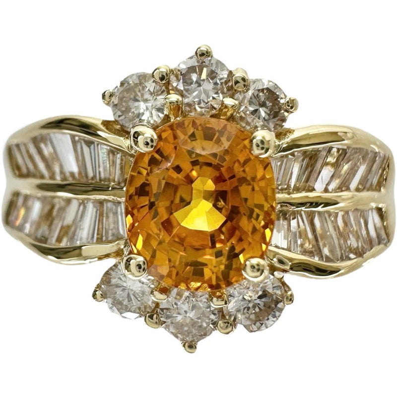 10号 ゴールデンサファイア（拡散処理なし） 1.06ct ダイヤモンド 0.75ct リング・指輪 K18ゴールド 18金 4.4g レディース
【中古】【真子質店】【NN】




【SSx】