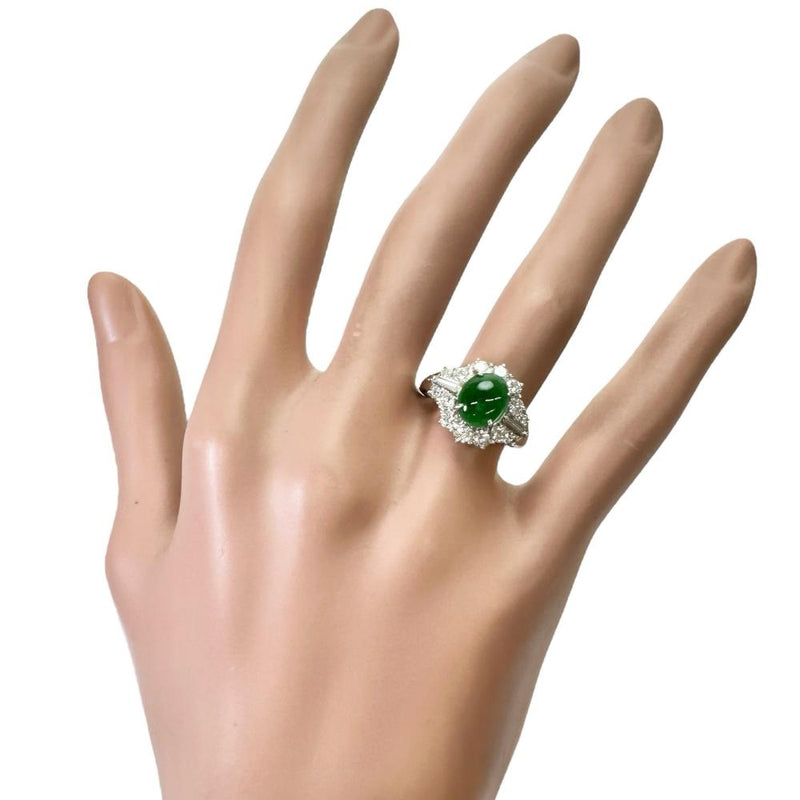 10号 ヒスイ 1.62ct ダイヤモンド 0.87ct リング・指輪 Pt900プラチナ 8.4g レディース
【中古】【真子質店】【NN】




【ITIx】