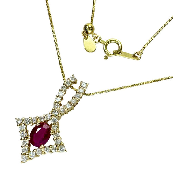 ルビー 0.46ct ダイヤモンド 0.40ct ネックレス K18ゴールド 18金 3.9g 46cm レディース
【中古】【真子質店】【NN】




【KxD】
