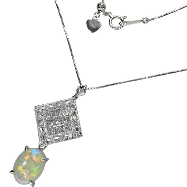 オパール 1.41ct ダイヤモンド 0.70ct ネックレス Pt900プラチナ/K18WGホワイトゴールド 18金 4.9g 46cm レディース
【中古】【真子質店】【NN】




【YTK】