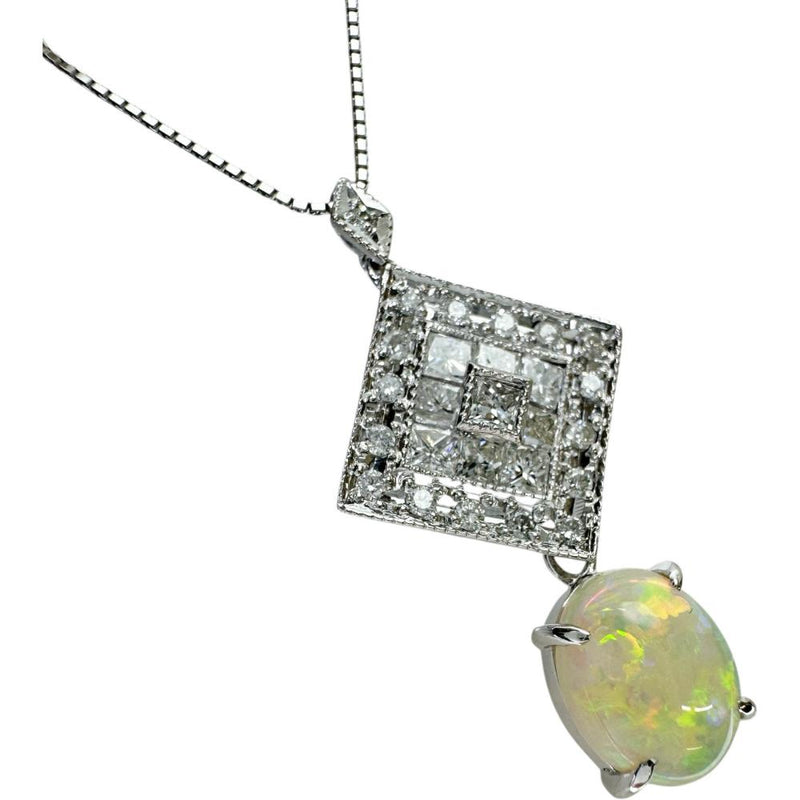 オパール 1.41ct ダイヤモンド 0.70ct ネックレス Pt900プラチナ/K18WGホワイトゴールド 18金 4.9g 46cm レディース
【中古】【真子質店】【NN】




【YTK】
