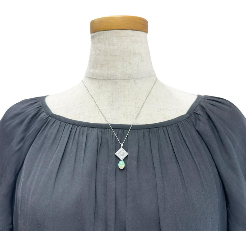 オパール 1.41ct ダイヤモンド 0.70ct ネックレス Pt900プラチナ/K18WGホワイトゴールド 18金 4.9g 46cm レディース
【中古】【真子質店】【NN】




【YTK】