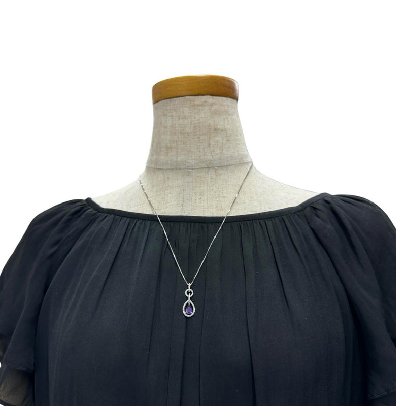 バイオレットサファイア 1.00ct ダイヤモンド 0.20ct ネックレス K18WGホワイトゴールド 18金 4.2g 50cm レディース
【中古】【真子質店】【NN】




【MiMix】