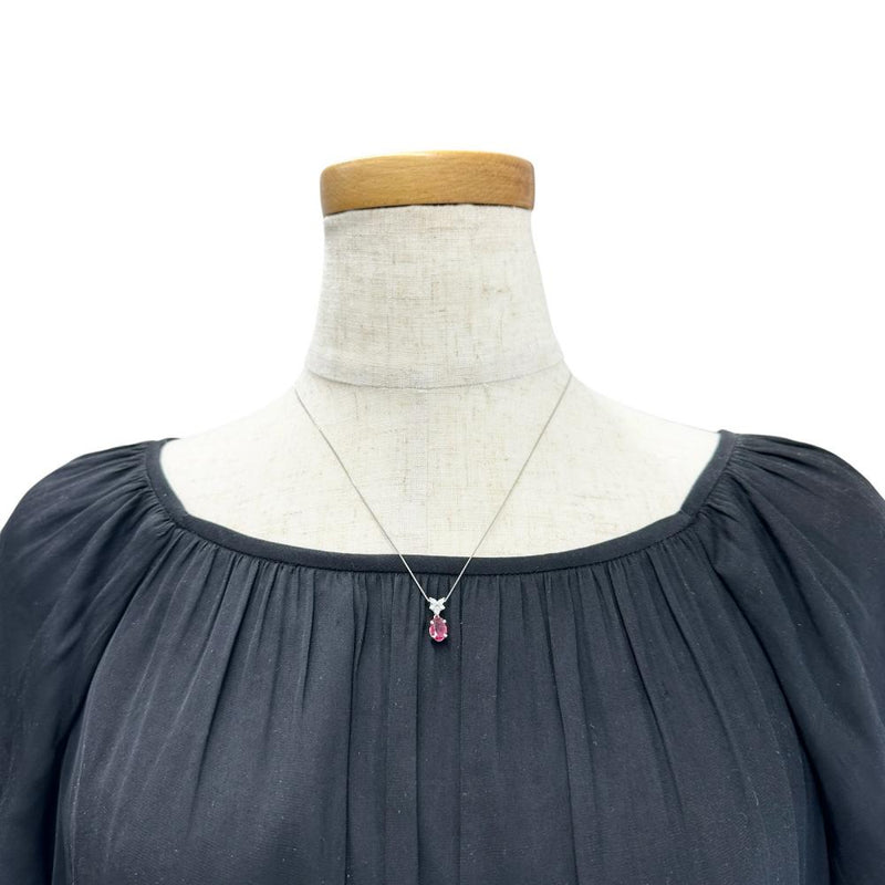 ルビー 0.919ct ダイヤモンド 0.12ct ネックレス K18WGホワイトゴールド 18金 2.2g 45cm レディース
【中古】【真子質店】【NN】




【MoTMi】