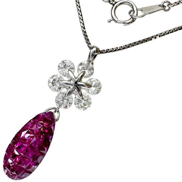 ミステリーセッティングルビー 1.13ct ダイヤモンド 1.04ct ネックレス K18WGホワイトゴールド 18金/Pt900プラチナ/Pt850プラチナ 6.2g 41cm レディース
【中古】【真子質店】【NN】




【IxKMi】