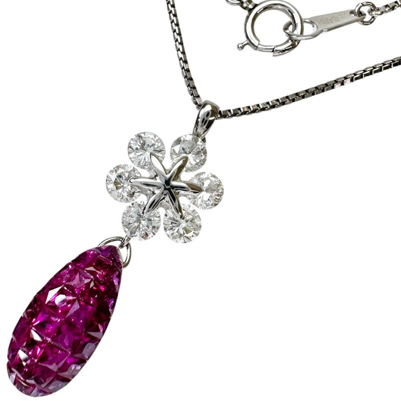 ミステリーセッティングルビー 1.13ct ダイヤモンド 1.04ct ネックレス K18WGホワイトゴールド 18金/Pt900プラチナ/Pt850プラチナ 6.2g 41cm レディース
【中古】【真子質店】【NN】




【IxKMi】
