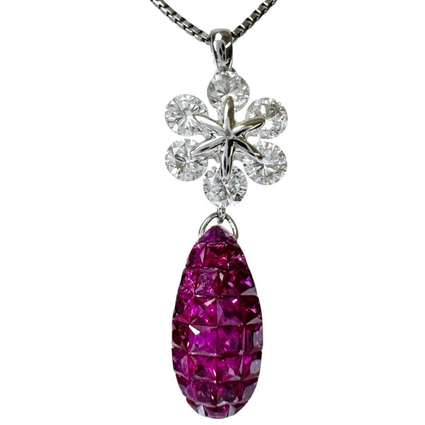 ミステリーセッティングルビー 1.13ct ダイヤモンド 1.04ct ネックレス K18WGホワイトゴールド 18金/Pt900プラチナ/Pt850プラチナ 6.2g 41cm レディース
【中古】【真子質店】【NN】




【IxKMi】