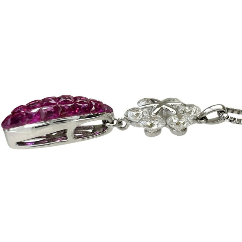 ミステリーセッティングルビー 1.13ct ダイヤモンド 1.04ct ネックレス K18WGホワイトゴールド 18金/Pt900プラチナ/Pt850プラチナ 6.2g 41cm レディース
【中古】【真子質店】【NN】




【IxKMi】