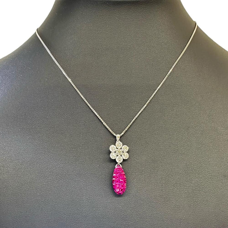 ミステリーセッティングルビー 1.13ct ダイヤモンド 1.04ct ネックレス K18WGホワイトゴールド 18金/Pt900プラチナ/Pt850プラチナ 6.2g 41cm レディース
【中古】【真子質店】【NN】




【IxKMi】