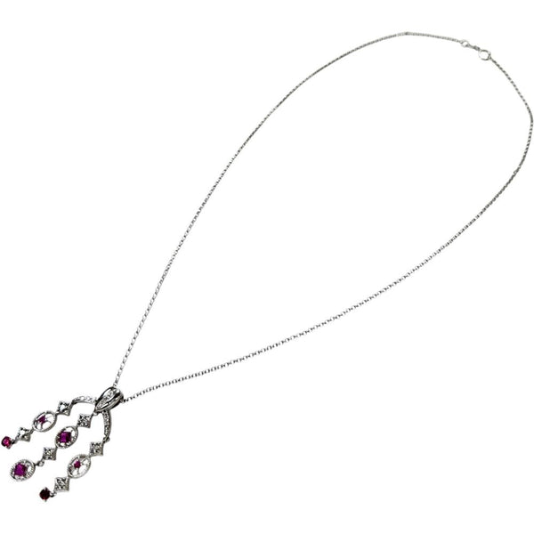 ルビー 0.63ct ダイヤモンド 0.20ct ネックレス K18WGホワイトゴールド 18金 7.5g 45cm レディース
【中古】【真子質店】【NN】




【ITIx】