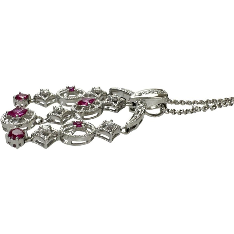 ルビー 0.63ct ダイヤモンド 0.20ct ネックレス K18WGホワイトゴールド 18金 7.5g 45cm レディース
【中古】【真子質店】【NN】




【ITIx】
