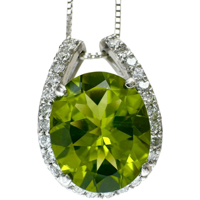 ペリドット 3.53ct ダイヤモンド 0.32ct ネックレス K18WGホワイトゴールド 18金 4.8g 45cm レディース
【中古】【真子質店】【NN】




【KDMi】