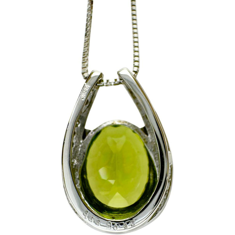ペリドット 3.53ct ダイヤモンド 0.32ct ネックレス K18WGホワイトゴールド 18金 4.8g 45cm レディース
【中古】【真子質店】【NN】




【KDMi】