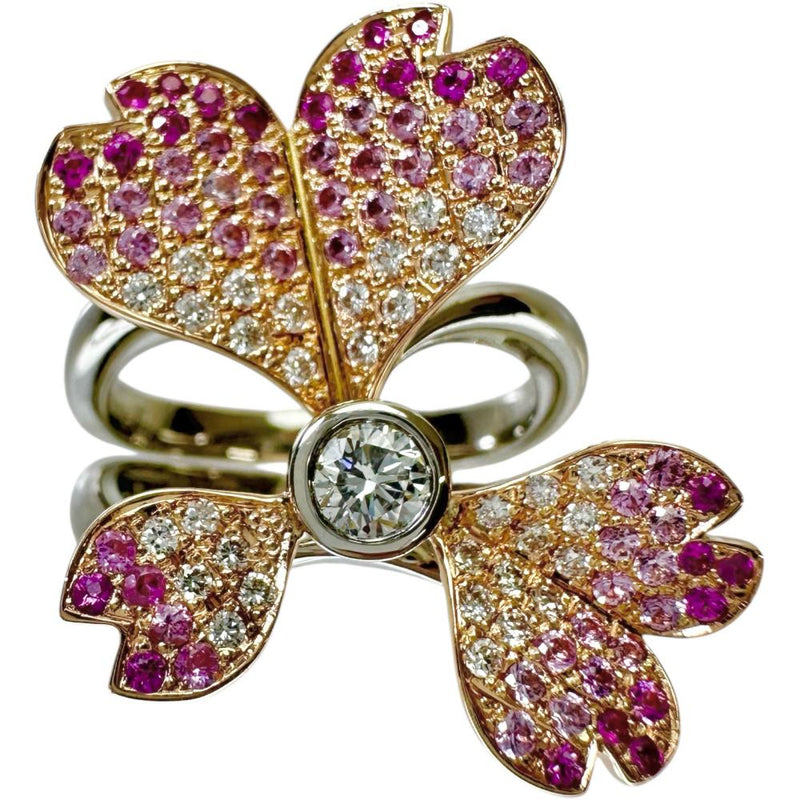 13.5号 若菜英司 セパレートリング フラワーモチーフ サファイア 0.28/0.42ct ダイヤモンド 0.30/0.12ct リング・指輪 Pt900プラチナ/K18ゴールド 18金 14.4g レディース
【中古】【真子質店】【NN】




【IMaMoMa】
