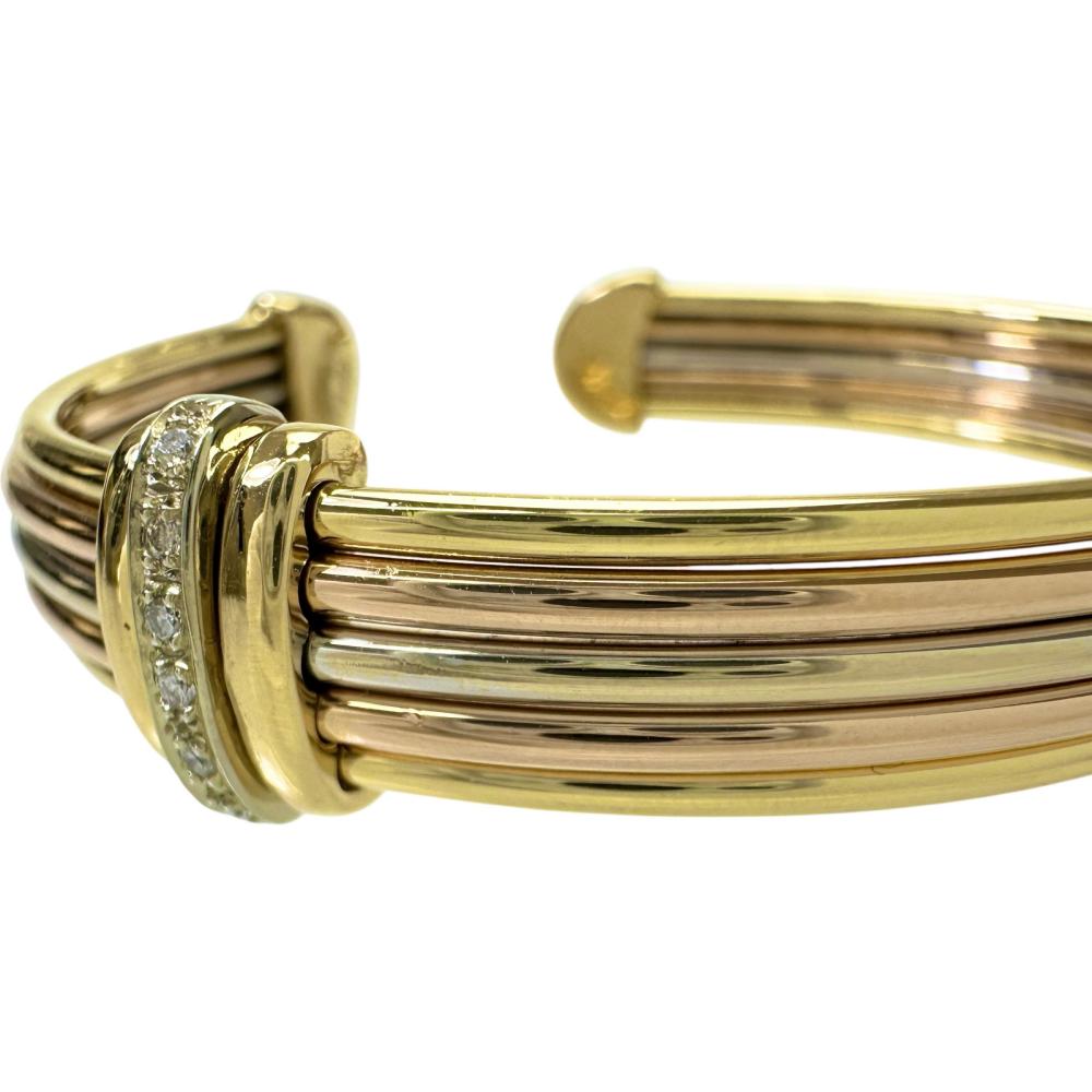 スリーカラー イタリアンジュエリー ブレスレット K18ゴールド