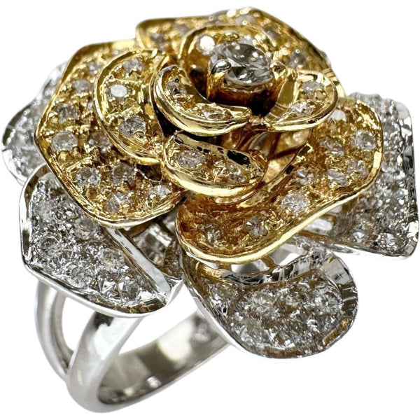 12.5号 フラワー/花デザイン ダイヤモンド 0.64ct リング・指輪 K18WGホワイトゴールド 18金/K18YGイエローゴールド 18金 9.1g レディース
【中古】【真子質店】【NN】




【IMaxS】