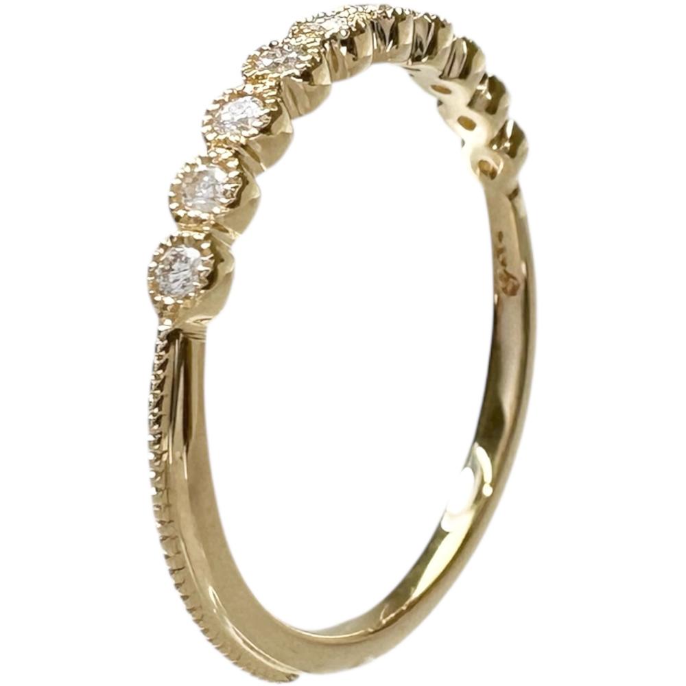 11号【agete/アガット】 ダイヤモンド 0.11ct リング・指輪 K18