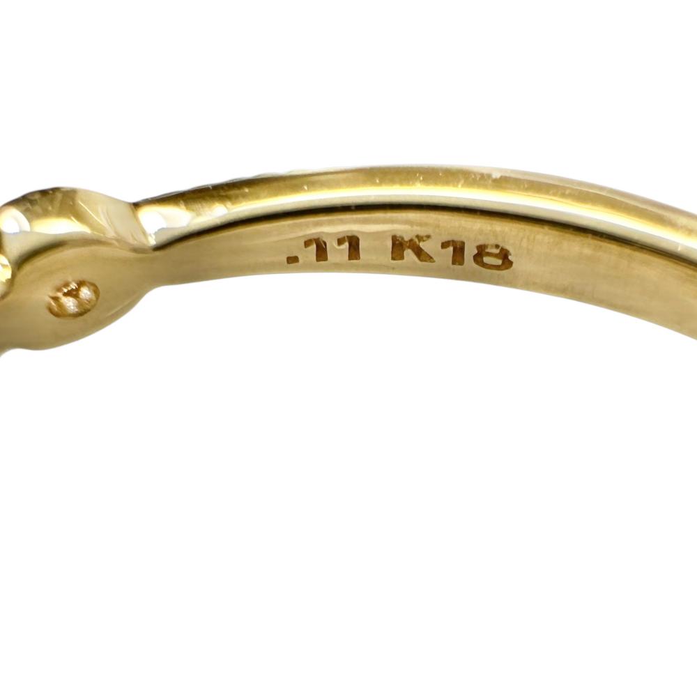 11号【agete/アガット】 ダイヤモンド 0.11ct リング・指輪 K18