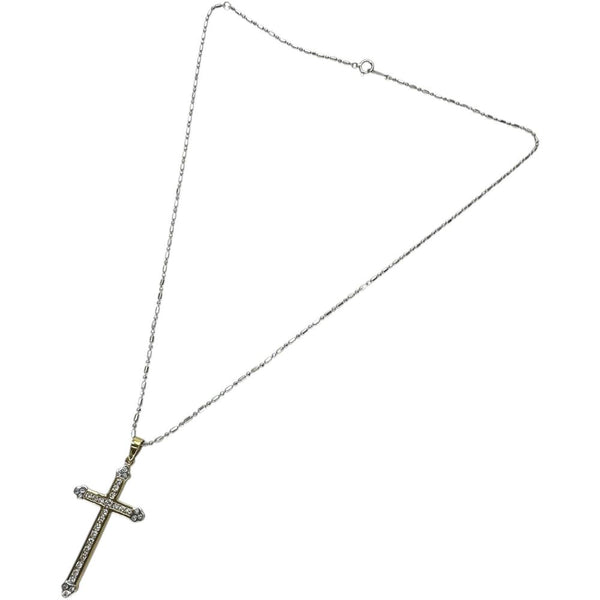 クロス/十字架 ダイヤモンド ネックレス K18WGホワイトゴールド 18金/K18YGイエローゴールド 18金 9.0g 59cm レディース
【中古】【真子質店】【NN】




【ITYMo】