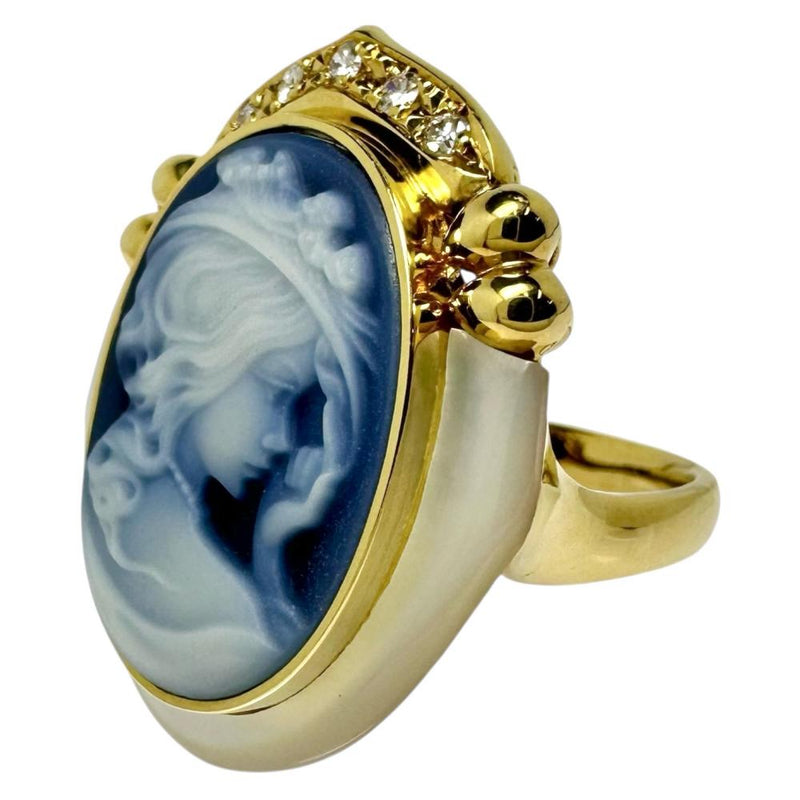 14号 カメオ シェル ダイヤモンド 計0.10ct リング・指輪 K18ゴールド 18金 9.7g レディース
【中古】【真子質店】【NN】




【SSx】