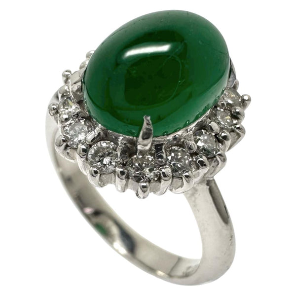 13号 カボションエメラルド 3.23ct ダイヤモンド 計0.44ct リング・指輪 Pt900プラチナ 8.6g レディース
【中古】【真子質店】【NN】




【IIMoMo】