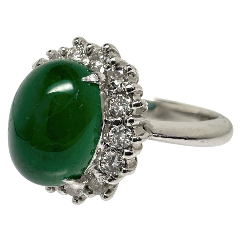 13号 カボションエメラルド 3.23ct ダイヤモンド 計0.44ct リング・指輪 Pt900プラチナ 8.6g レディース
【中古】【真子質店】【NN】




【IIMoMo】