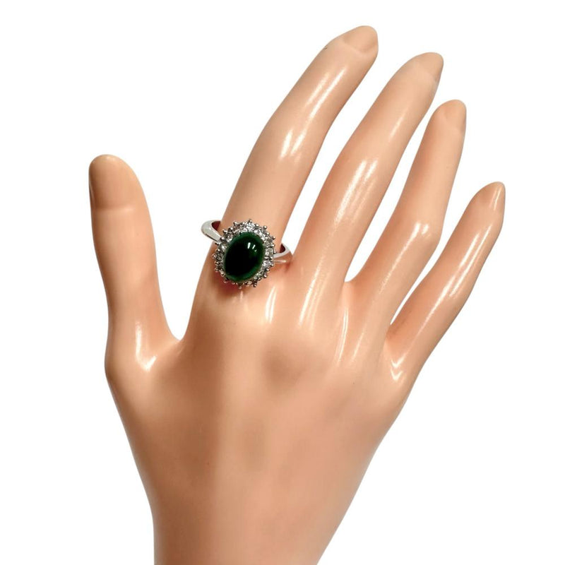 13号 カボションエメラルド 3.23ct ダイヤモンド 計0.44ct リング・指輪 Pt900プラチナ 8.6g レディース
【中古】【真子質店】【NN】




【IIMoMo】