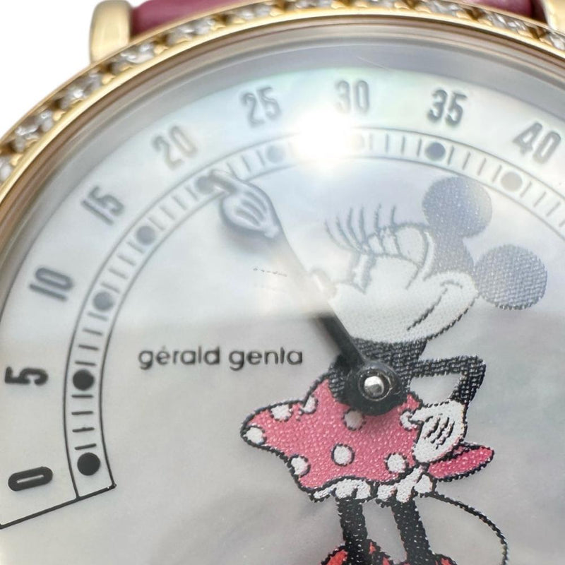 【Gerald Genta/ジェラルドジェンタ】 G.3622.7 レトロファンタジー ジャンピングアワー ダイヤ巻 ディズニー ミニー 腕時計 K18YGイエローゴールド/レザー/ホワイトシェル クオーツ ホワイトシェル文字盤/ピンクレザーベルト レディース
【中古】【真子質店】【BL】




【Kxxx】