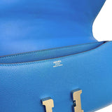 Pre-owned HERMES Constance Elan Shoulder Bag, Blue Leather with Silver Hardware, O Stamp (2011 Model). Available at Mako Pawn Shop.




 【Ixxx】 