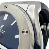【HUBLOT/ウブロ】 クラシックフュージョン 511.NX.7170.LR 保証書/ギャラ/箱付き　裏スケルトン 腕時計 ステンレススチール/レザー 自動巻き/オートマ ブルー文字盤/ブルーレザー,ラバーベルト メンズ
【中古】【真子質店】【BL】




【DKxx】